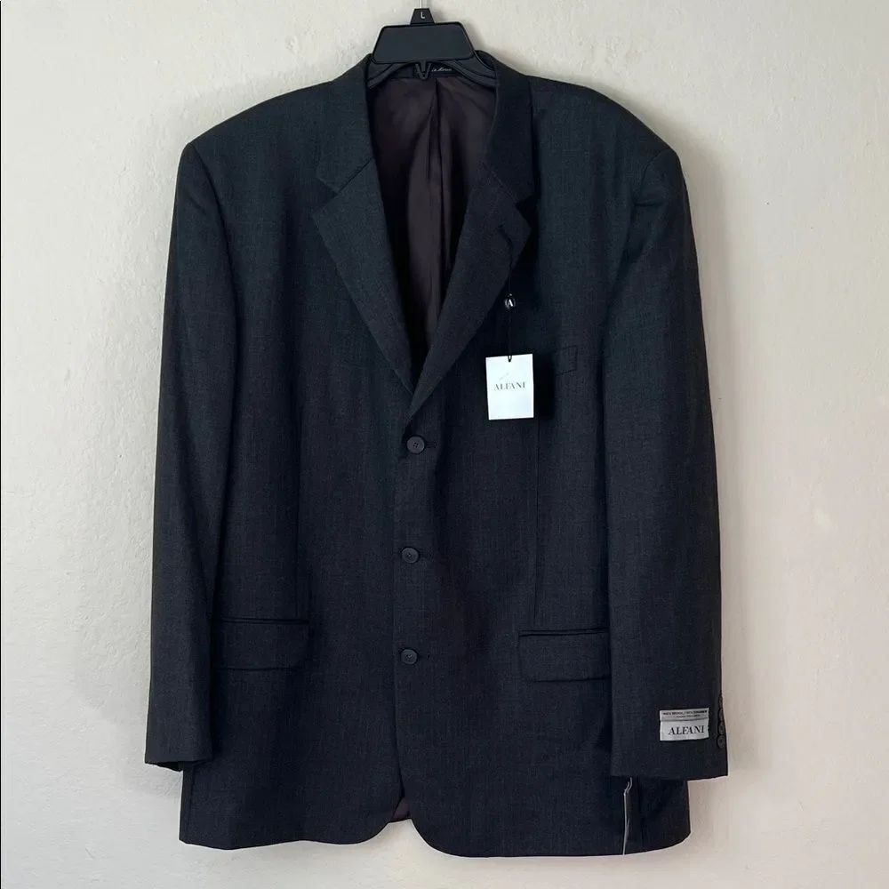 NWT Alfani Men's 90% Wool 10% Cashmere Striped Sport Coat Jacket L48/W42